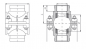 Preview: PP 63 x ¾" Doppel - Anbohrschelle IG mit Verstärkung blau | PN16